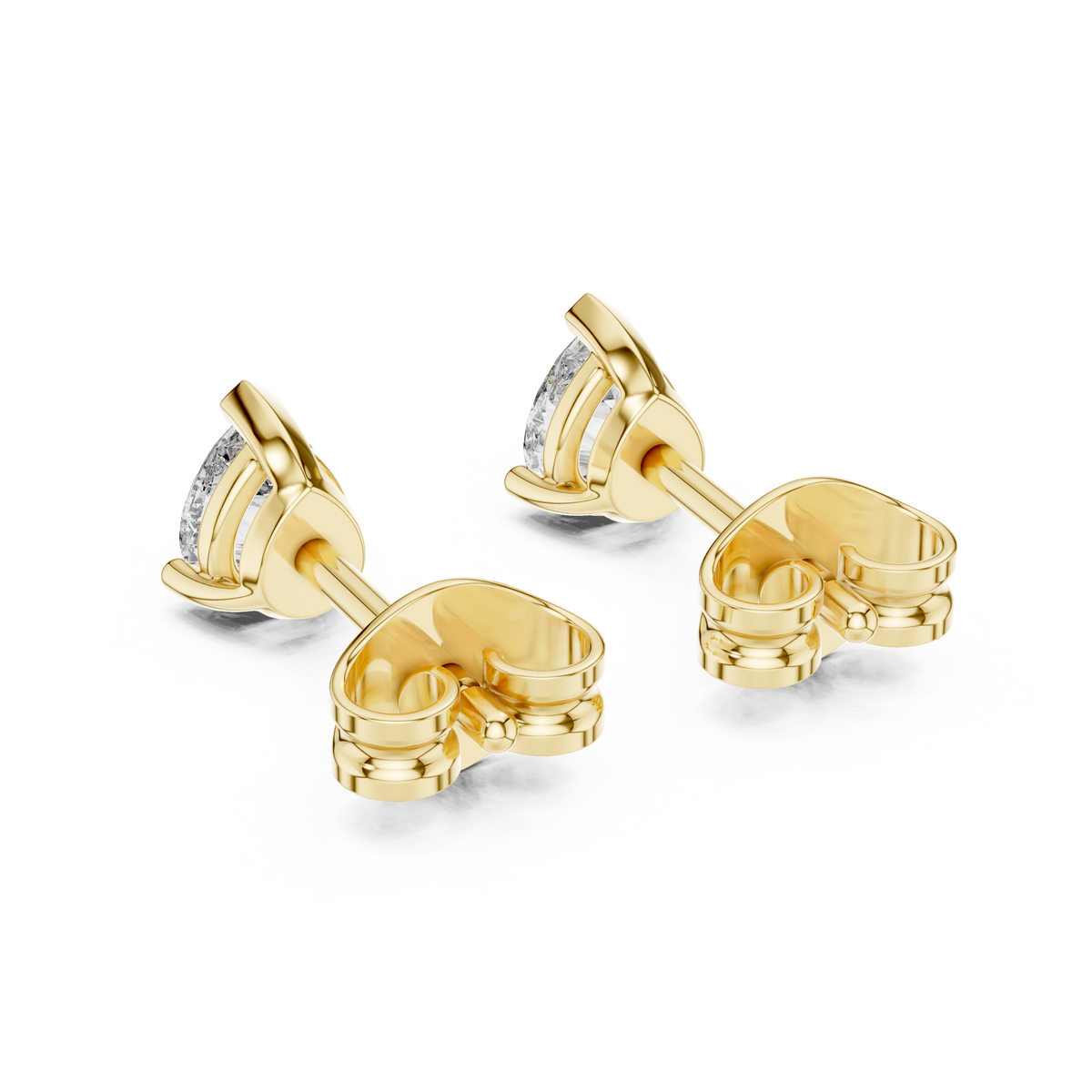 0.40 Ct Pear Solitaire V-Prong Lab Grown Diamond Earring