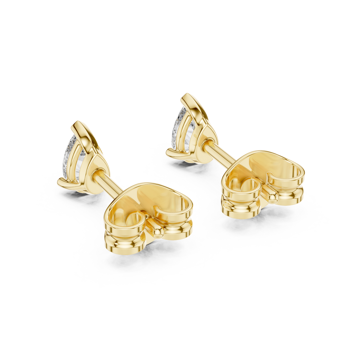 0.25 Ct Pear Solitaire V-Prong Lab Grown Diamond Earring