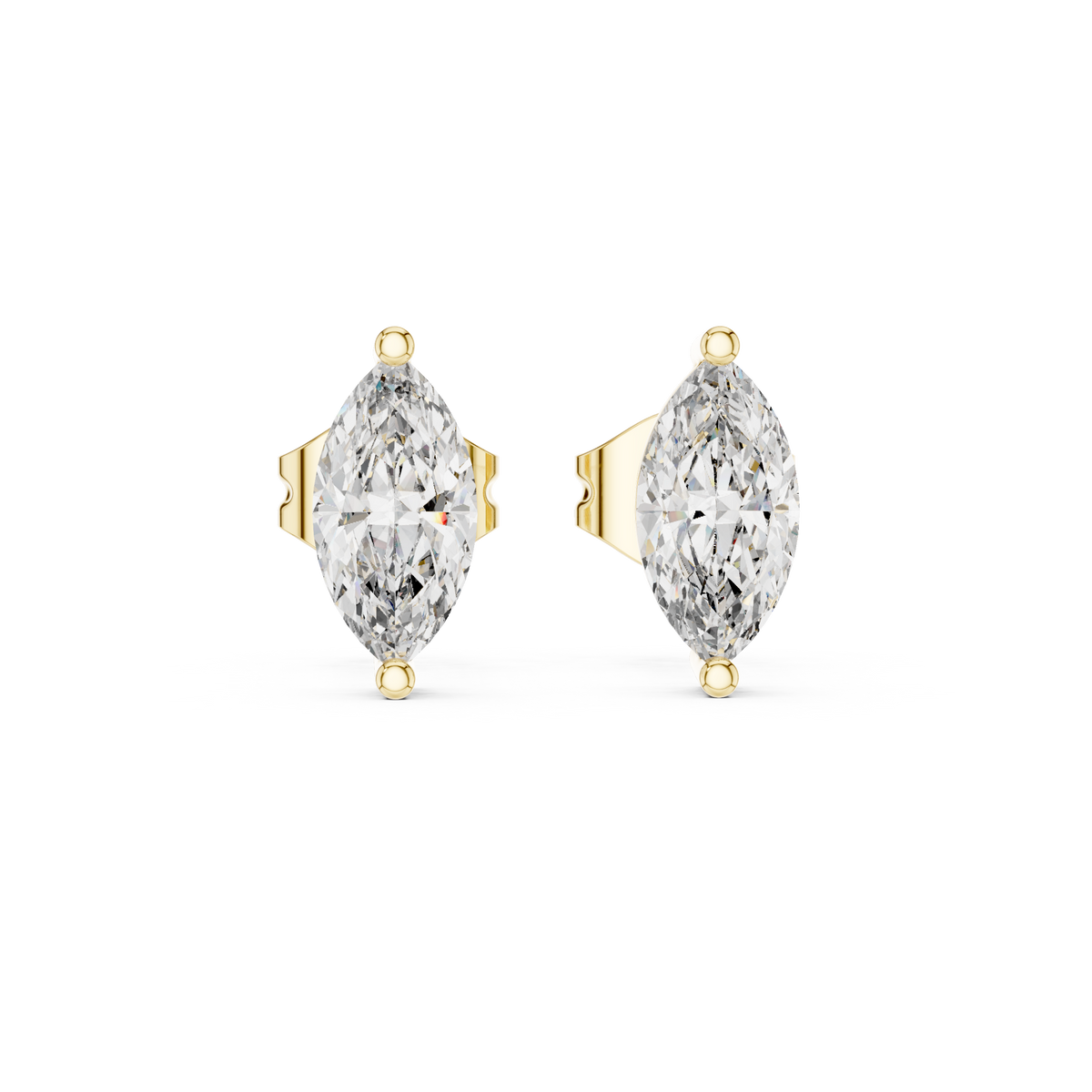 0.35 Ct Marquise Solitaire V-Prong Lab Grown Diamond Earring