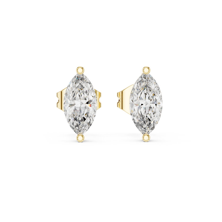 0.35 Ct Marquise Solitaire V-Prong Lab Grown Diamond Earring