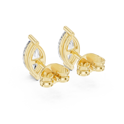 0.35 Ct Marquise Solitaire V-Prong Lab Grown Diamond Earring