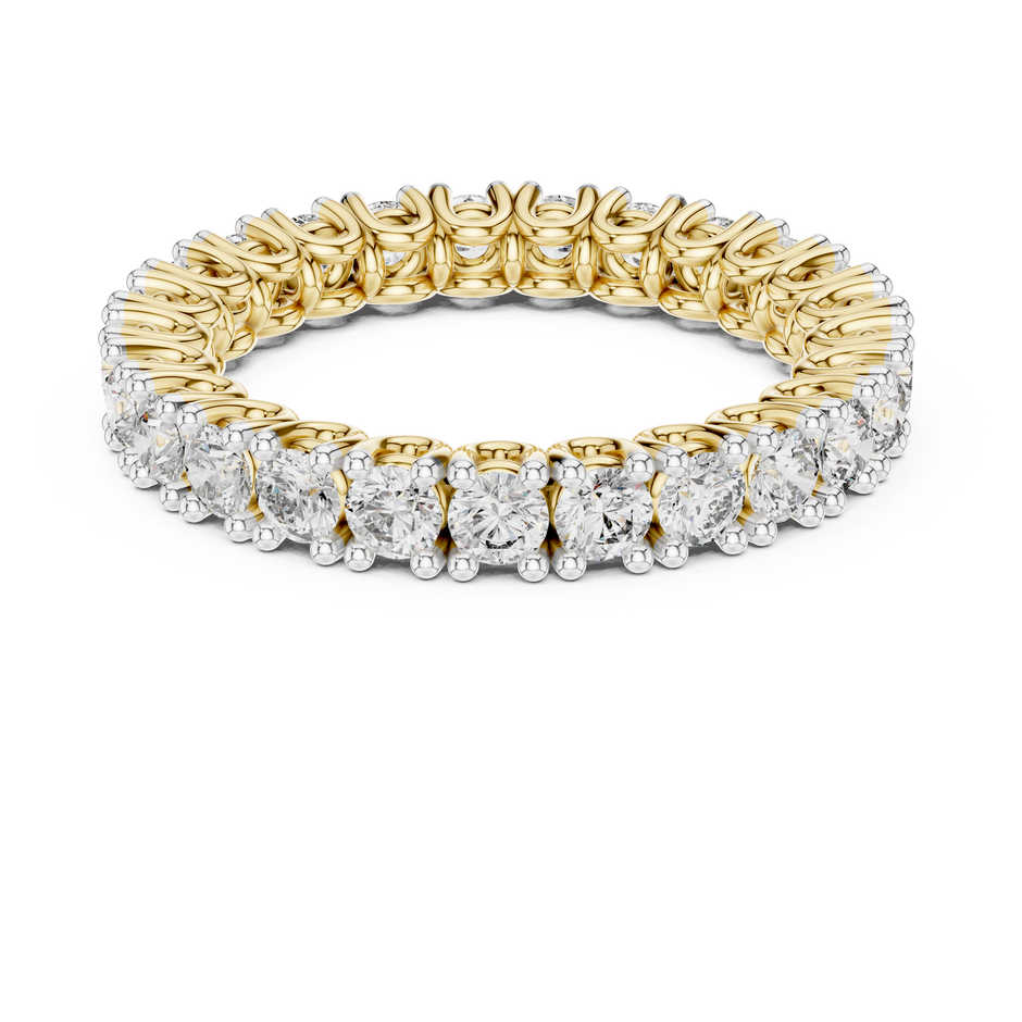 Eternity Pavilion Round Cut Lab Grown Diamond Ring
