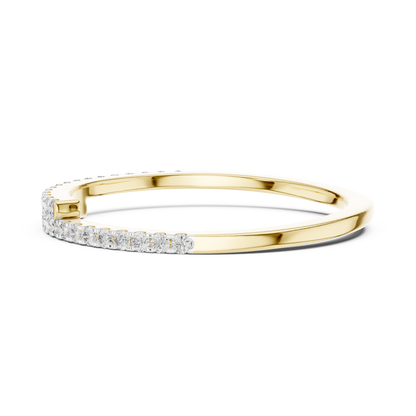 Overlapping Dual Row Pave Set Lab Grown Diamond Ring