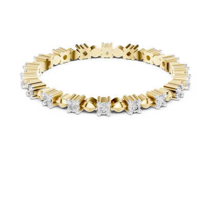 Alternating Station Eternity Lab Grown Diamond Ring