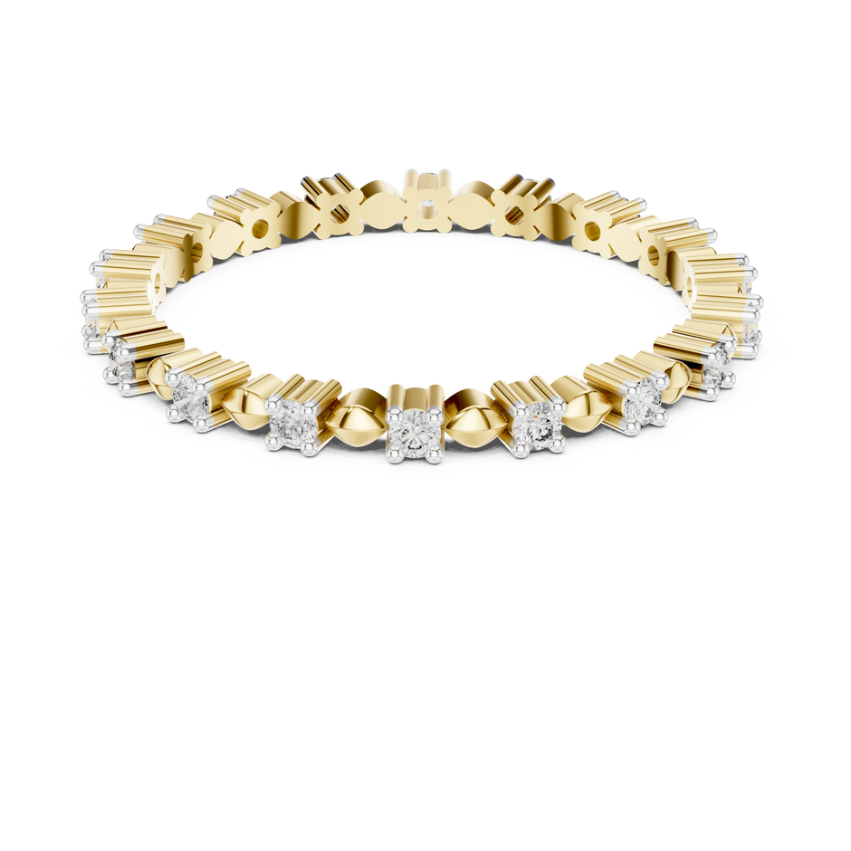 Alternating Station Eternity Lab Grown Diamond Ring