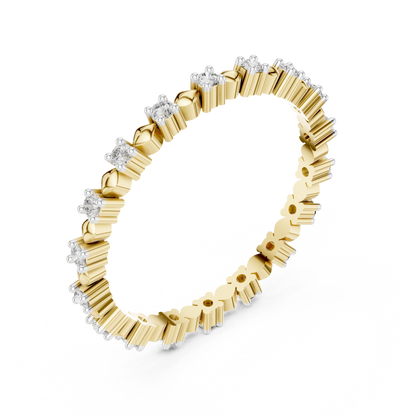 Alternating Station Eternity Lab Grown Diamond Ring