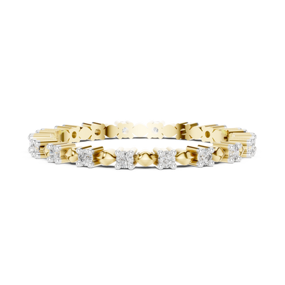 Alternating Station Eternity Lab Grown Diamond Ring