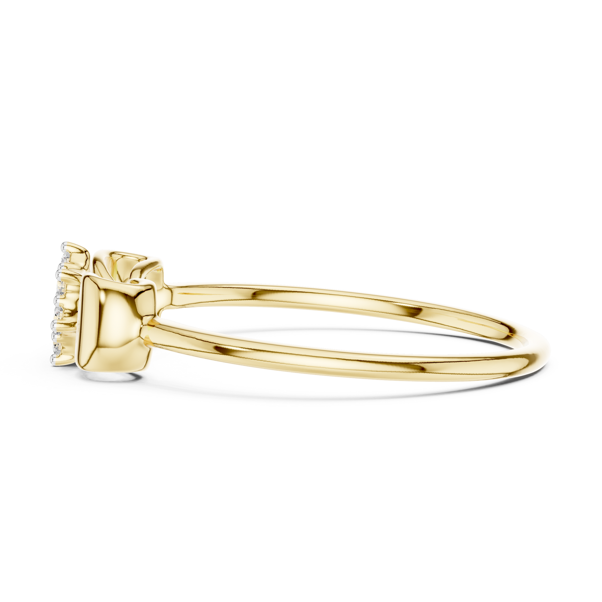 Bowknot Cluster Lab Grown Diamond Ring