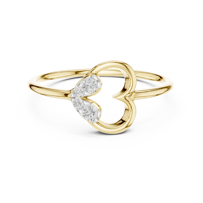 Heart Cluster Multi Stone Lab Grown Diamond Ring