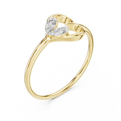 Heart Cluster Multi Stone Lab Grown Diamond Ring