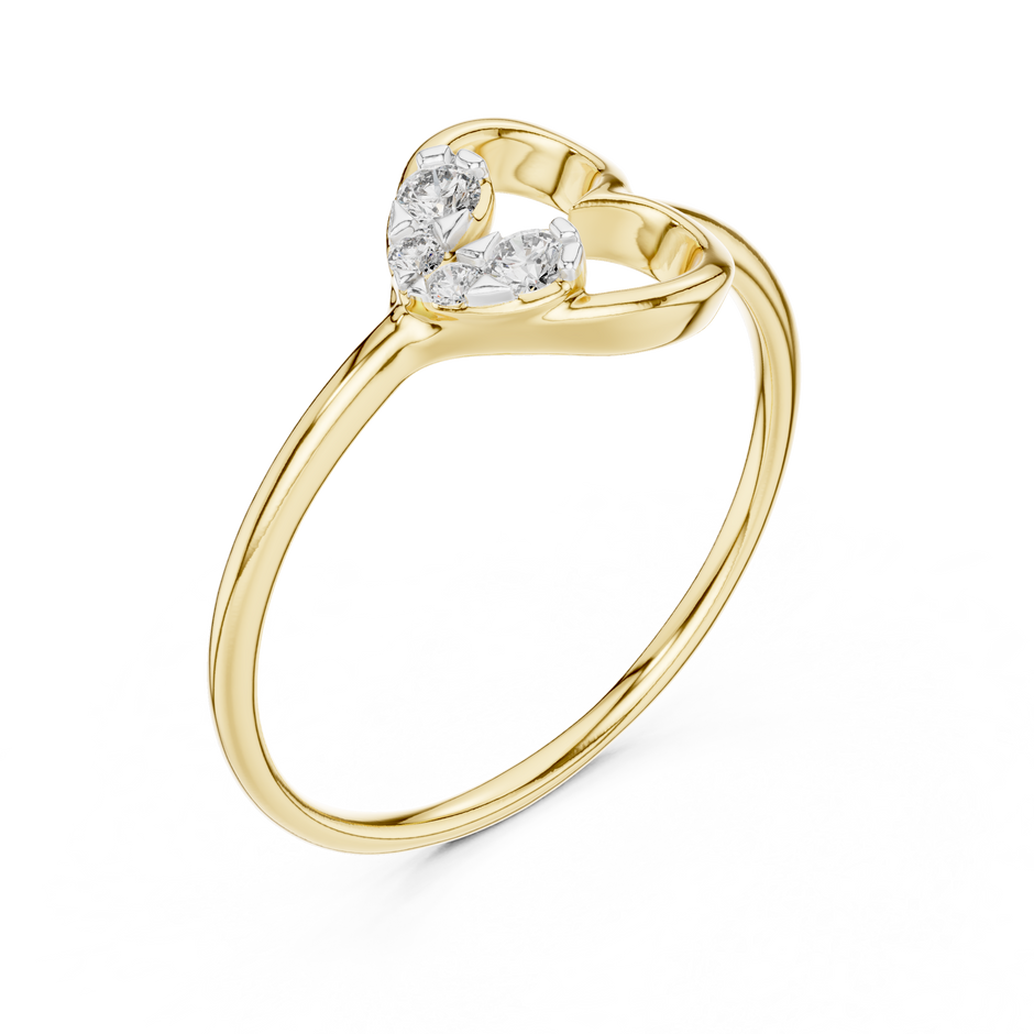 Heart Cluster Multi Stone Lab Grown Diamond Ring