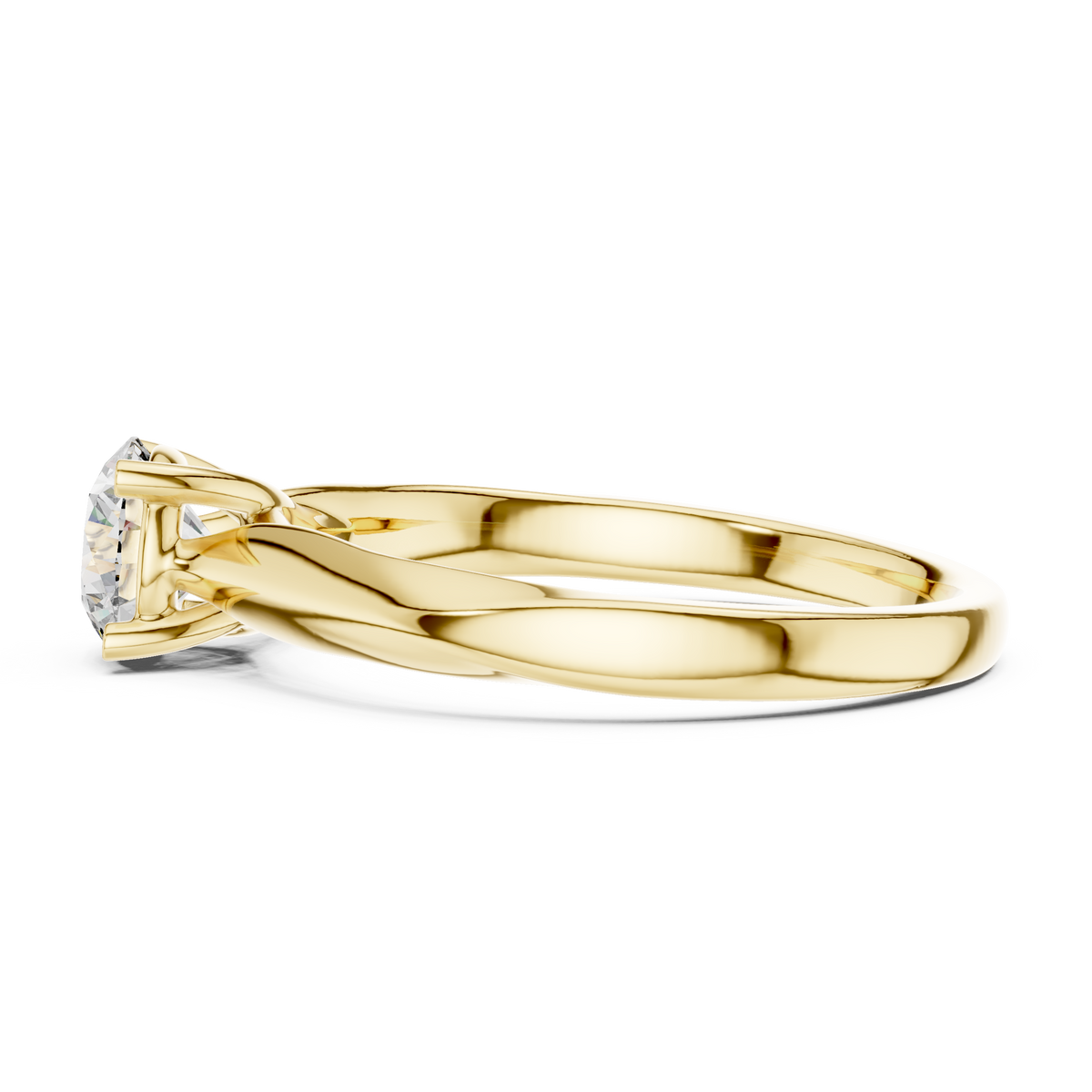 0.65 Ct Round Classic Solitaire Lab Grown Diamond Ring