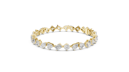 Mixed Shape Lab Grown Diamond Eternity Tennis Bracelet