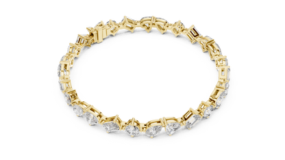 Mixed Shape Lab Grown Diamond Eternity Tennis Bracelet