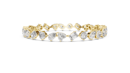 Mixed Shape Lab Grown Diamond Eternity Tennis Bracelet