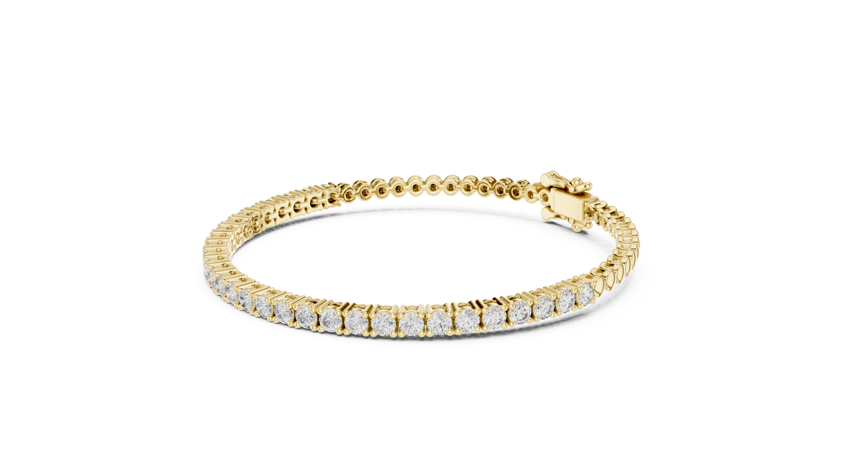 The Heritage Round Lab Grown Diamond Four-Prong Tennis Bracelet