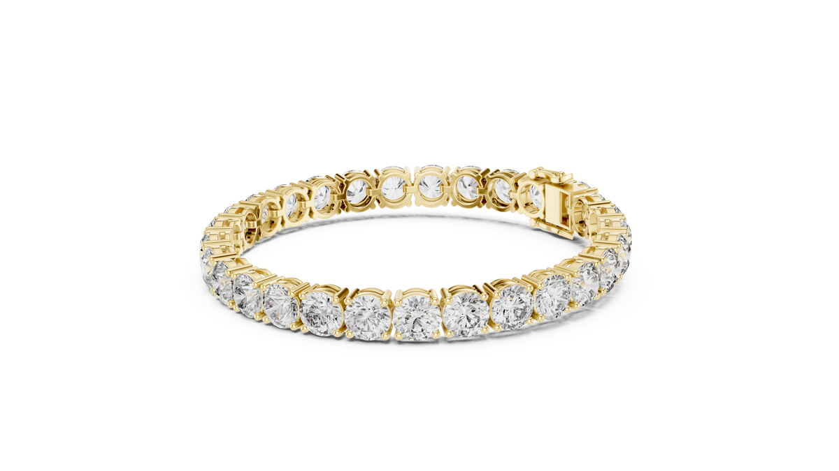 High-Brilliance Lab Grown Diamond Four-Prong Classic Tennis Bracelet.