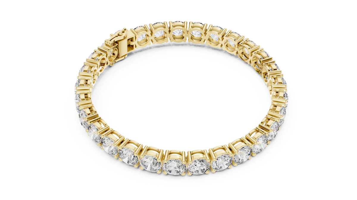 High-Brilliance Lab Grown Diamond Four-Prong Classic Tennis Bracelet.