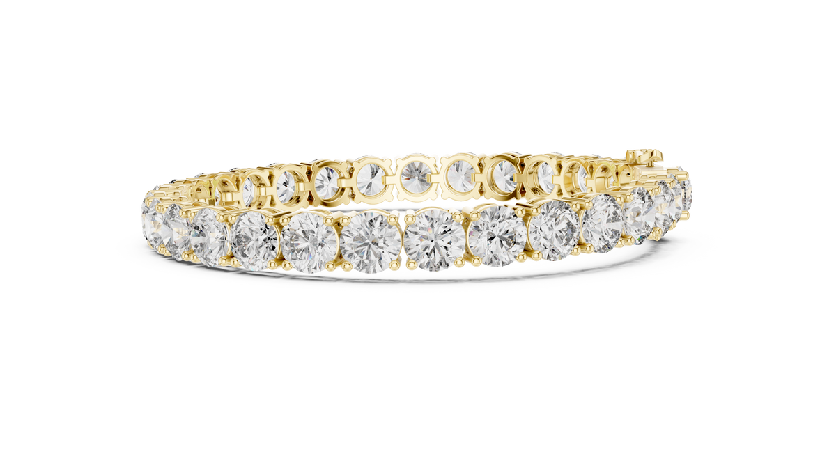 High-Brilliance Lab Grown Diamond Four-Prong Classic Tennis Bracelet.