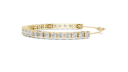 The Graduated Round Lab Grown Diamond Half-Tennis Bracelet.