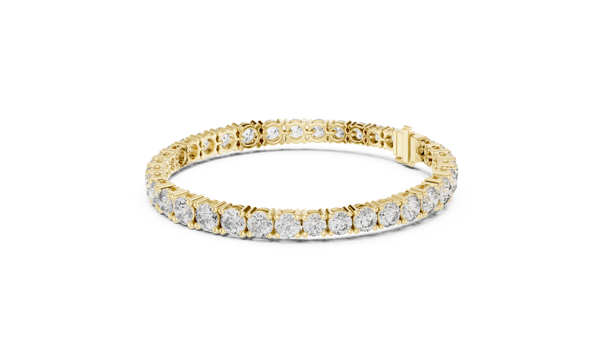 The Royal Graduated Round Lab Grown Diamond Four-Prong Tennis Bracelet.