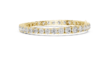 The Royal Graduated Round Lab Grown Diamond Four-Prong Tennis Bracelet.