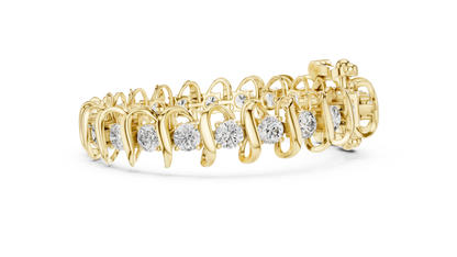The Serpentina Swirl Lab Grown Diamond Tennis Bracelet.