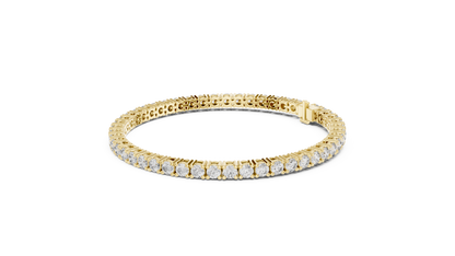 Classic Four-Prong Round Lab Grown Diamond Tennis Bracelet