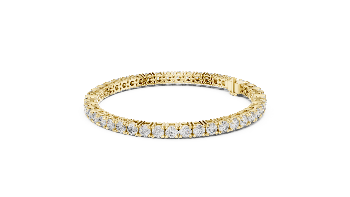 The Eternity Round Lab Grown Diamond Four-Prong Tennis Bracelet