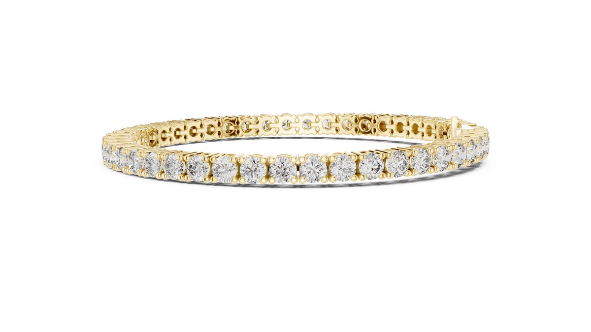 The Eternity Round Lab Grown Diamond Four-Prong Tennis Bracelet