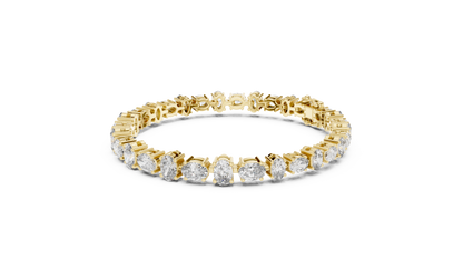 Alternating North-South & East-West Oval Lab-Grown Diamond Tennis Bracelet