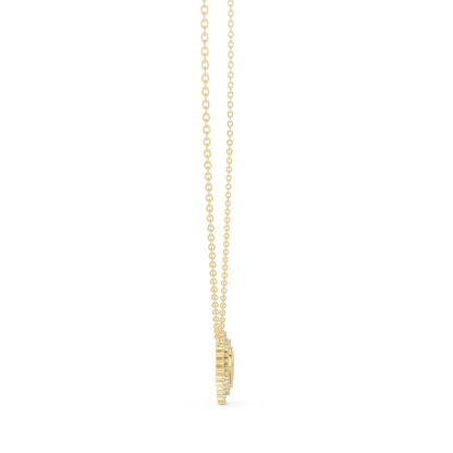 The Royal Double Halo Open Heart Lab Grown Diamond Pendant.