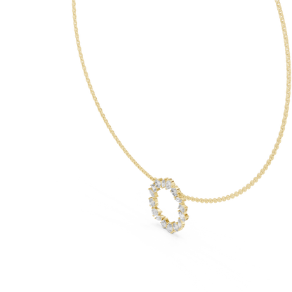 The Royal Multi Shape Fancy Cut Circle Lab Grown Diamond Pendant