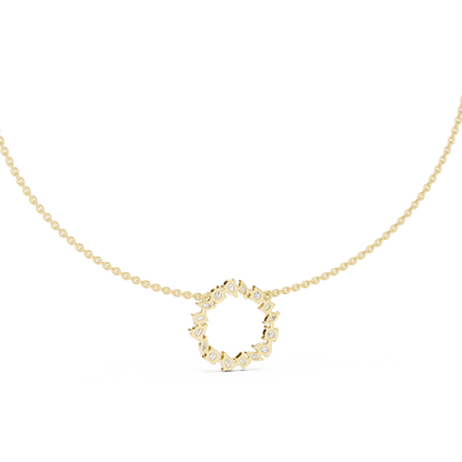 The Royal Multi Shape Fancy Cut Circle Lab Grown Diamond Pendant