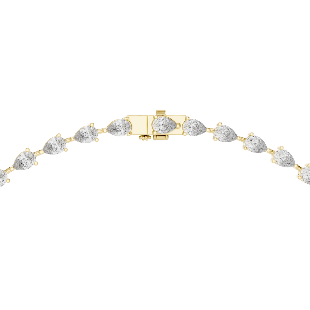 Pear Cut Lab Grown Diamond Y-Drop Lariat Necklace