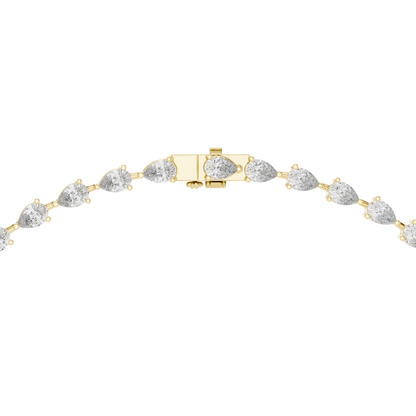 Pear Cut Lab Grown Diamond Y-Drop Lariat Necklace