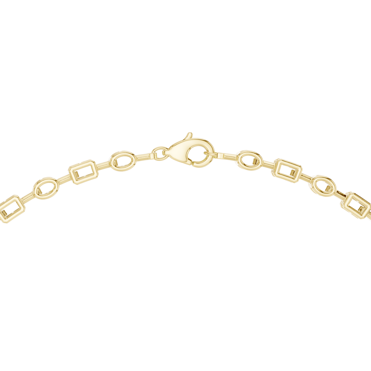 Multi-Shape Halo Center Lab Grown Diamond Y-Necklace