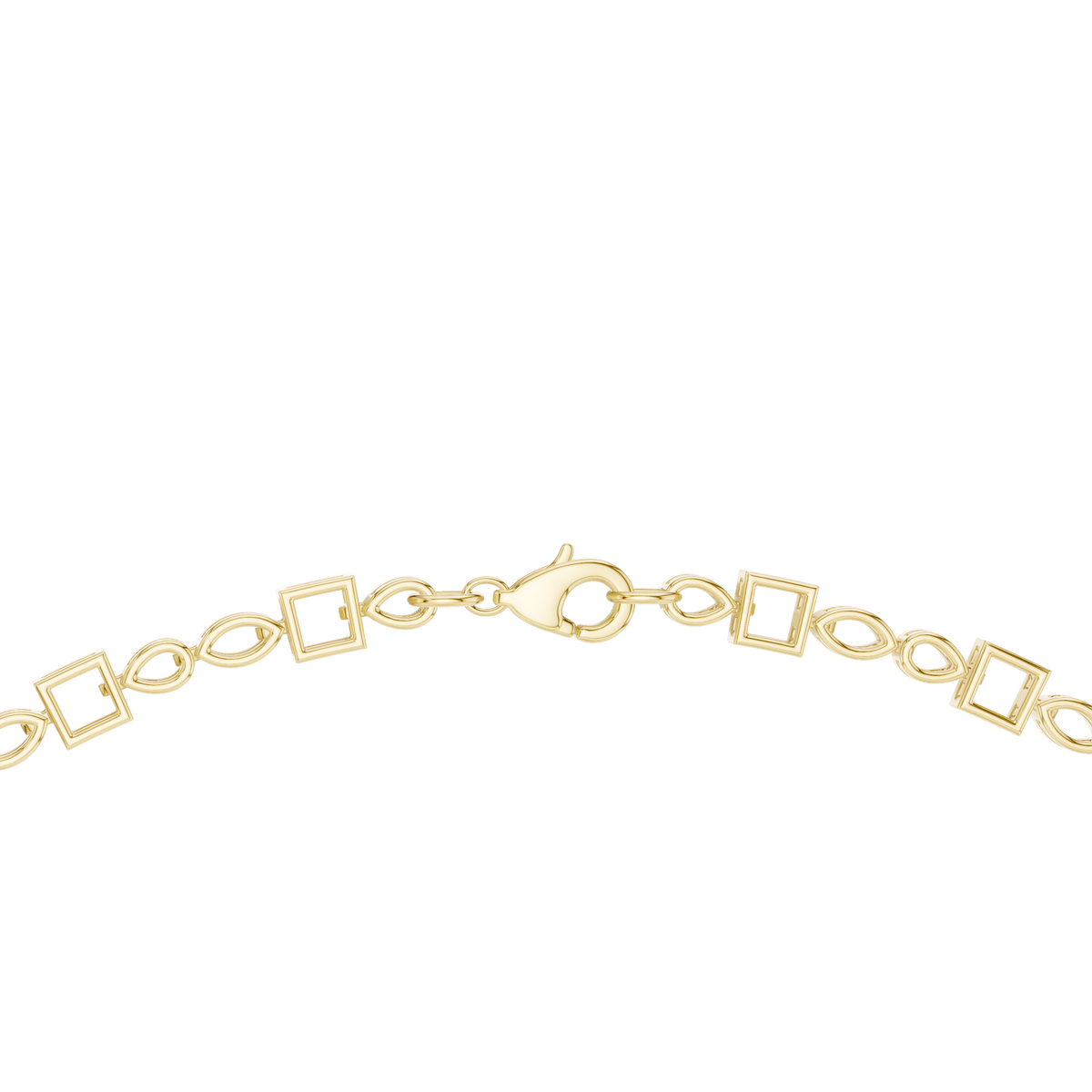 Princess, Pear & Marquise Cut Lab Grown Diamond Cluster Statement Necklace