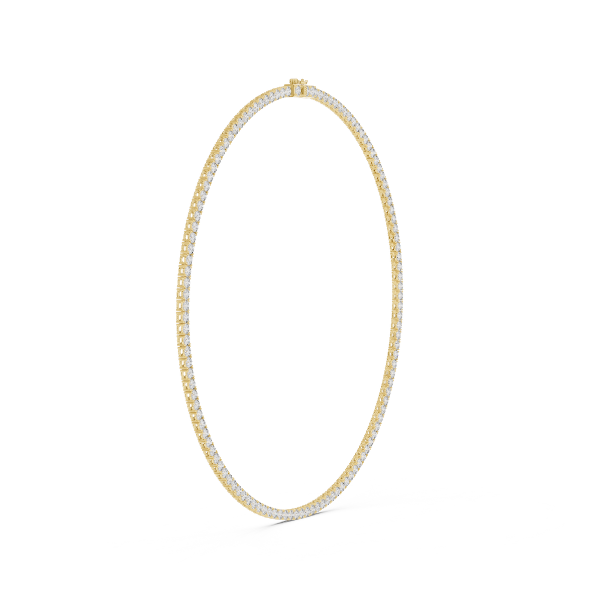 Classic Round Lab Grown Diamond Riviera Eternity Necklace