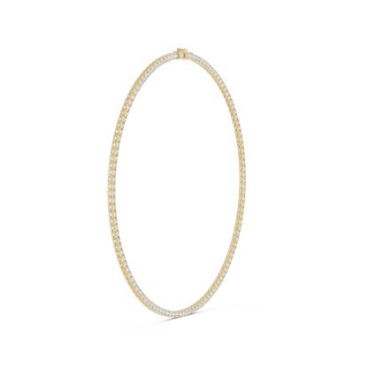 Classic Round Lab Grown Diamond Riviera Eternity Necklace