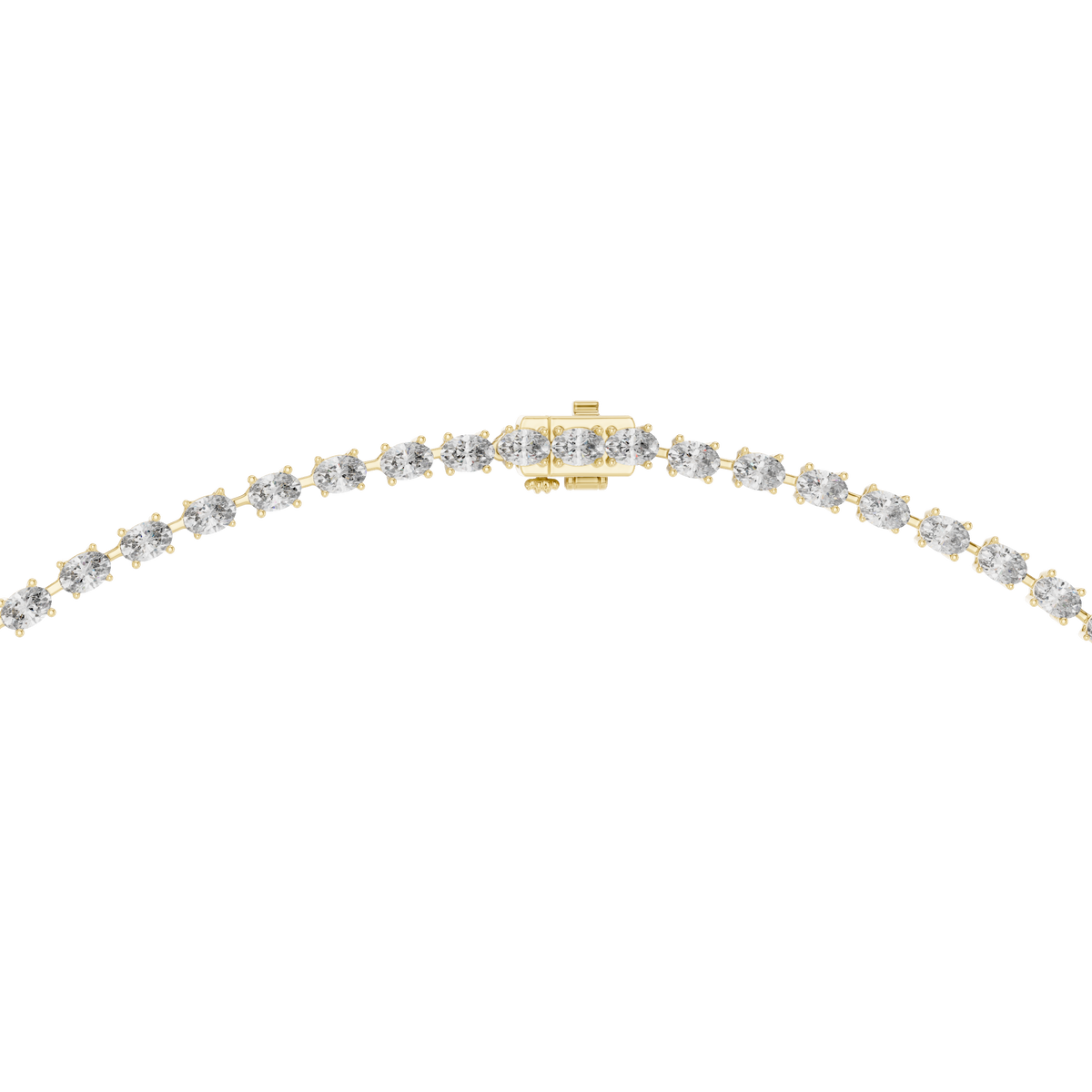 Oval Cut Lab Grown Diamond Y-Drop Lariat Necklace