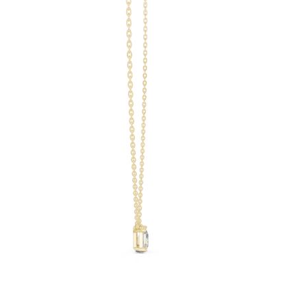 Emerald & Pear Cut Lab Grown Diamond "Toi et Moi" Pendant