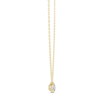 8-Prong Floating Round Lab Grown Diamond Solitaire Pendant