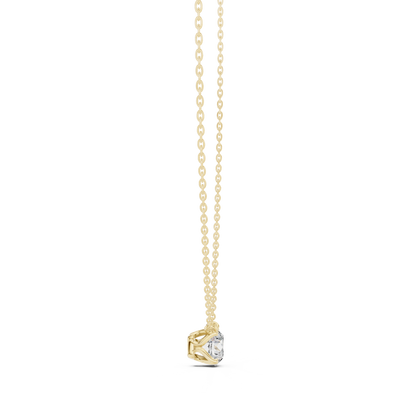 4-Prong Floating 1.00 Ct Round Lab Grown Diamond Solitaire Pendant