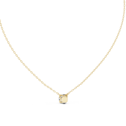 4-Prong Floating 0.85 Ct Round Lab Grown Diamond Solitaire Pendant