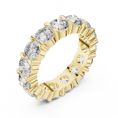 Round Brilliant Lab Grown Diamond Eternity Band Ring for Women