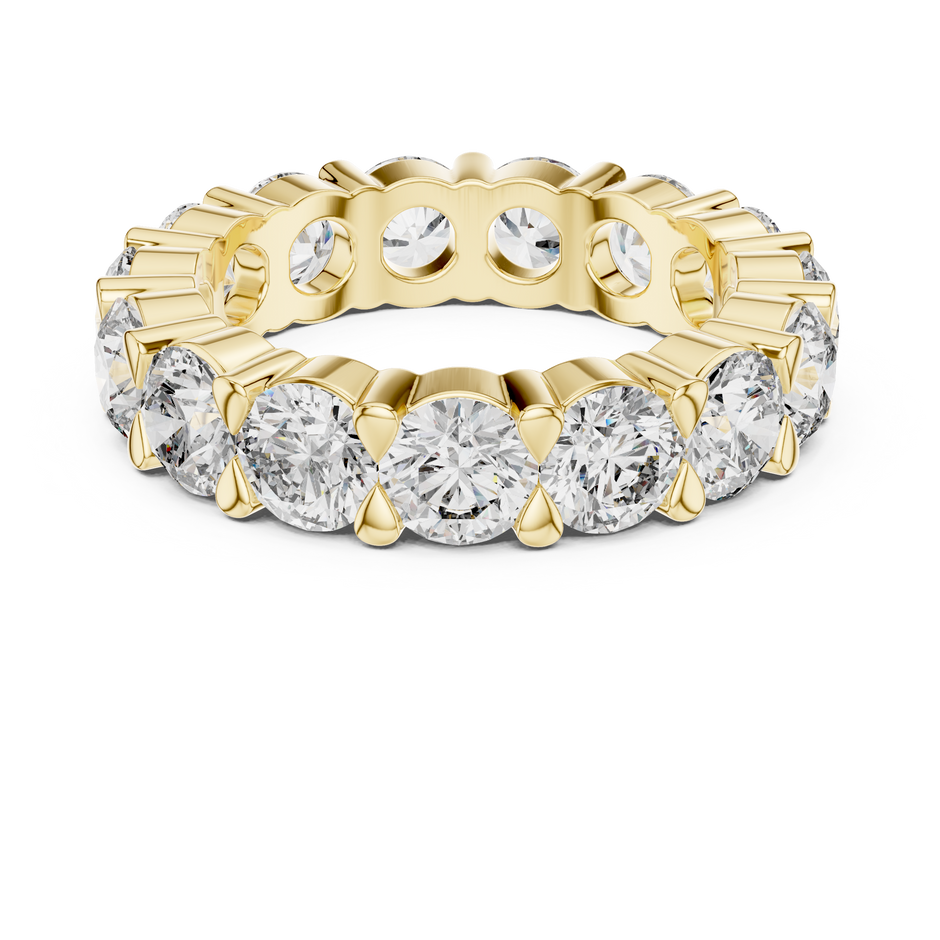 Round Brilliant Lab Grown Diamond Eternity Band Ring for Women