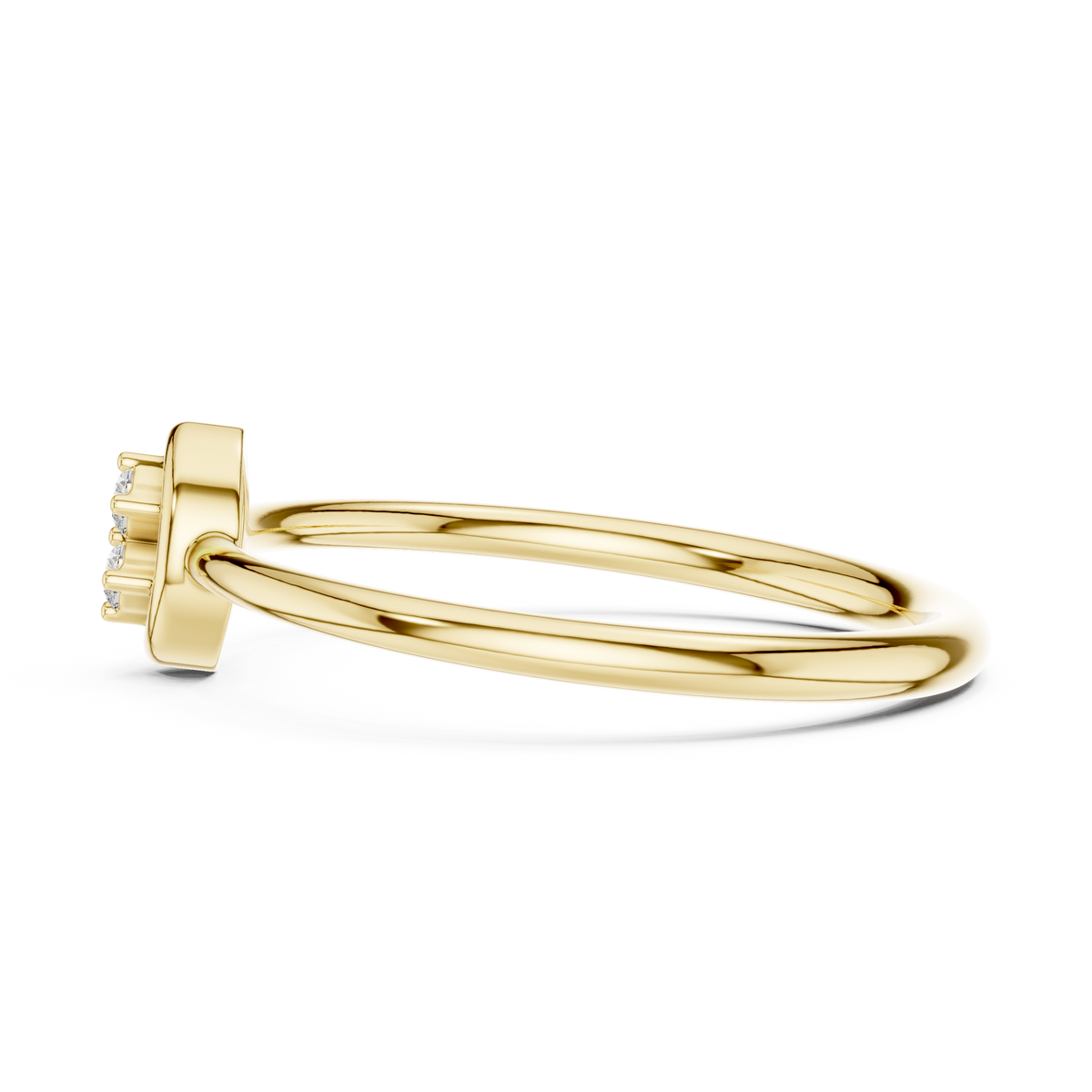 Marquise Bezel Twin Lab Grown Diamond Ring