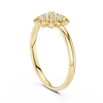 Blooming Flower Multi-Stone Lab Grown Diamond Statement Ring